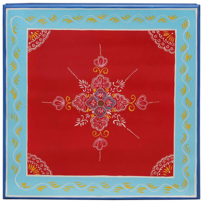 Salongbord Sofabord Tre rød håndmalt heltre mango