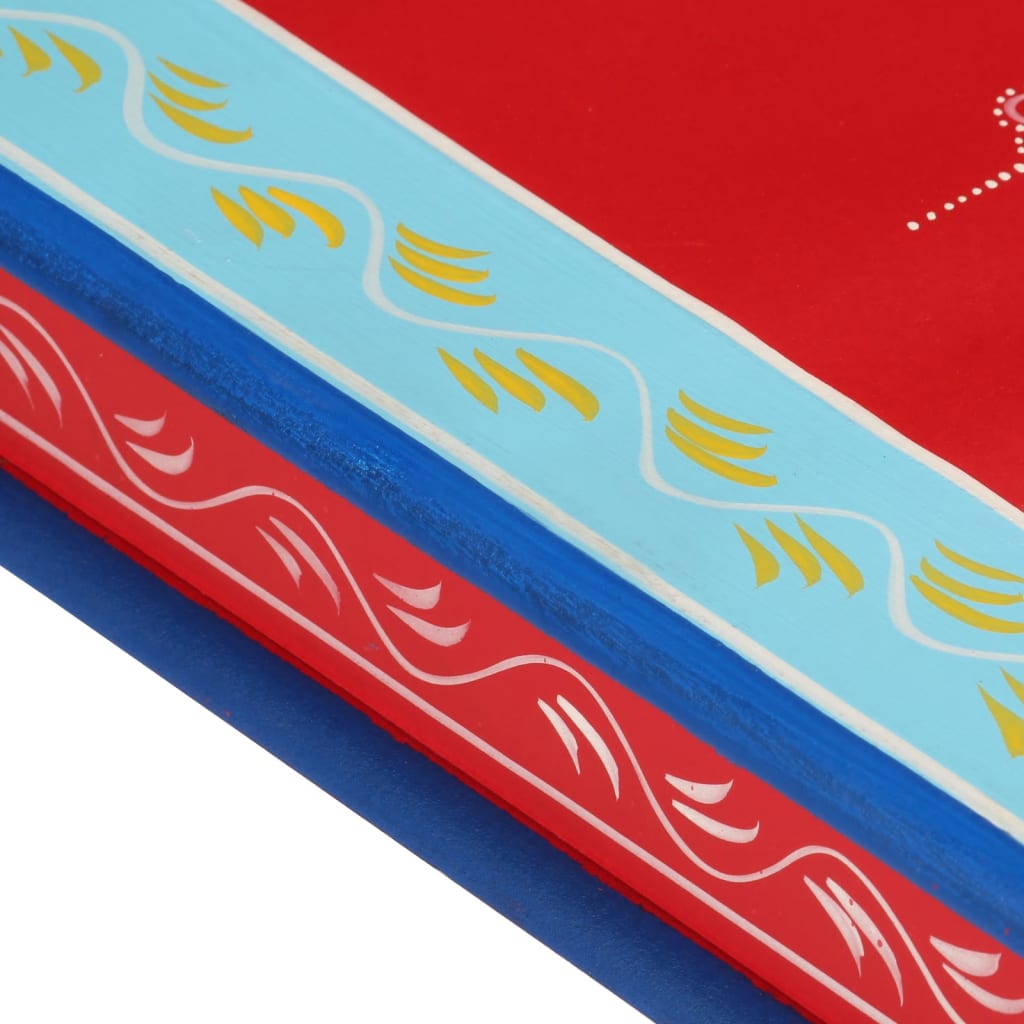 Salongbord Sofabord Tre rød håndmalt heltre mango