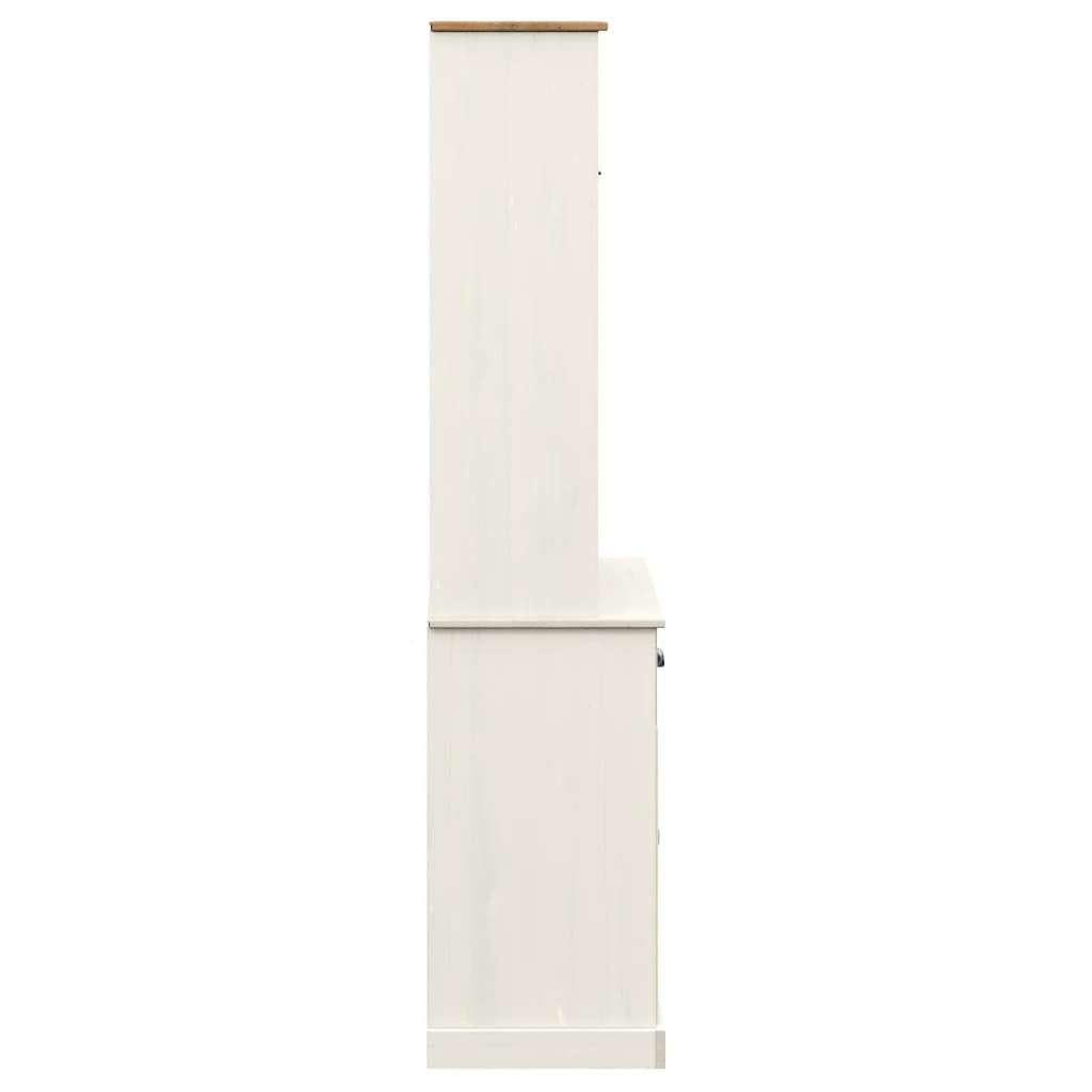 Skap Hvit VIGO 78x40x175 cm heltre furu