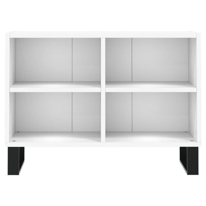 TV-benk hvit 69,5x30x50 cm konstruert tre