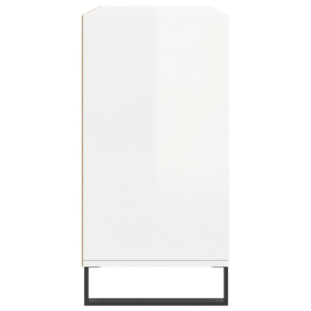 Skjenk Høyglans Hvit 103,5x35x70 cm