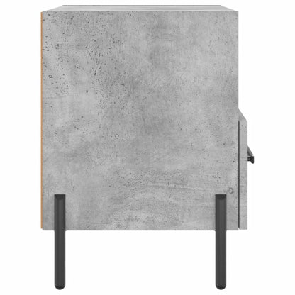 Nattbord Sengbord betonggrå 40x35x47,5 cm konstruert tre