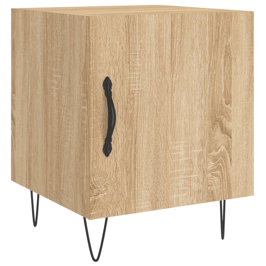 Nattbord Sengbord sonoma eik 40x40x50 cm konstruert tre