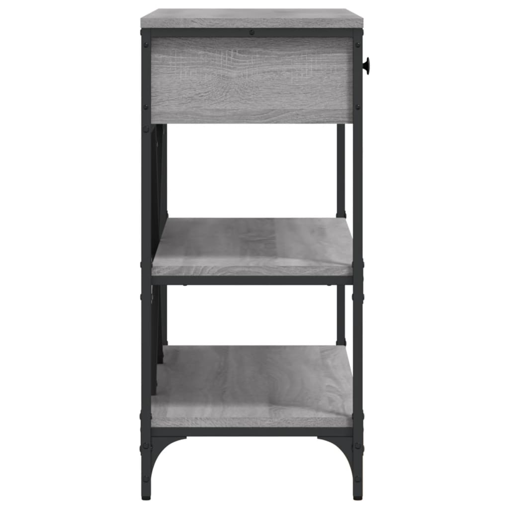 Avlastningsbord Konsollbord Sonoma Grå med skuffer og hyller