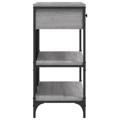 Avlastningsbord Konsollbord Sonoma Grå med skuffer og hyller