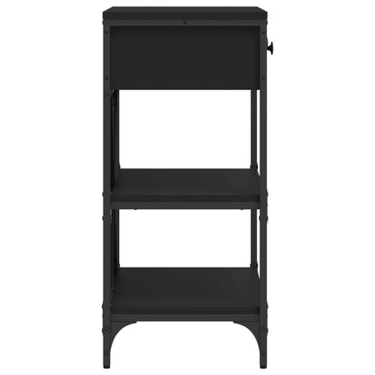 Avlastningsbord Konsollbord Svart 75x34,5x75 cm