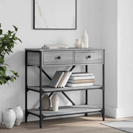 Avlastningsbord Konsollbord Sonoma Grå 75x34,5x75 cm