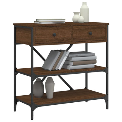 Avlastningsbord Konsollbord Brun Eik 75x34,5x75 cm