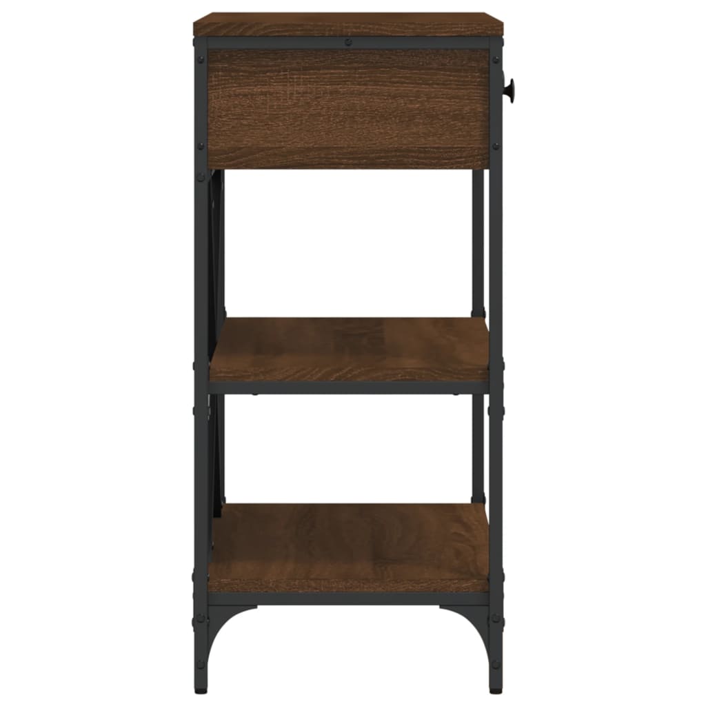 Avlastningsbord Konsollbord Brun Eik 75x34,5x75 cm