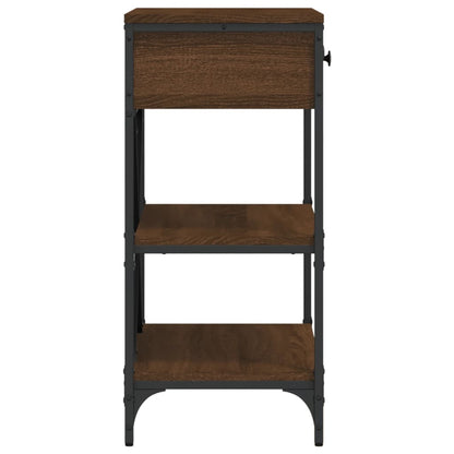 Avlastningsbord Konsollbord Brun Eik 75x34,5x75 cm