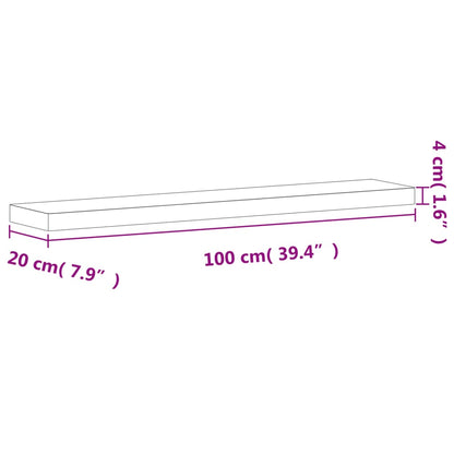 Hylleplate 100x20x4 cm heltre bøketre