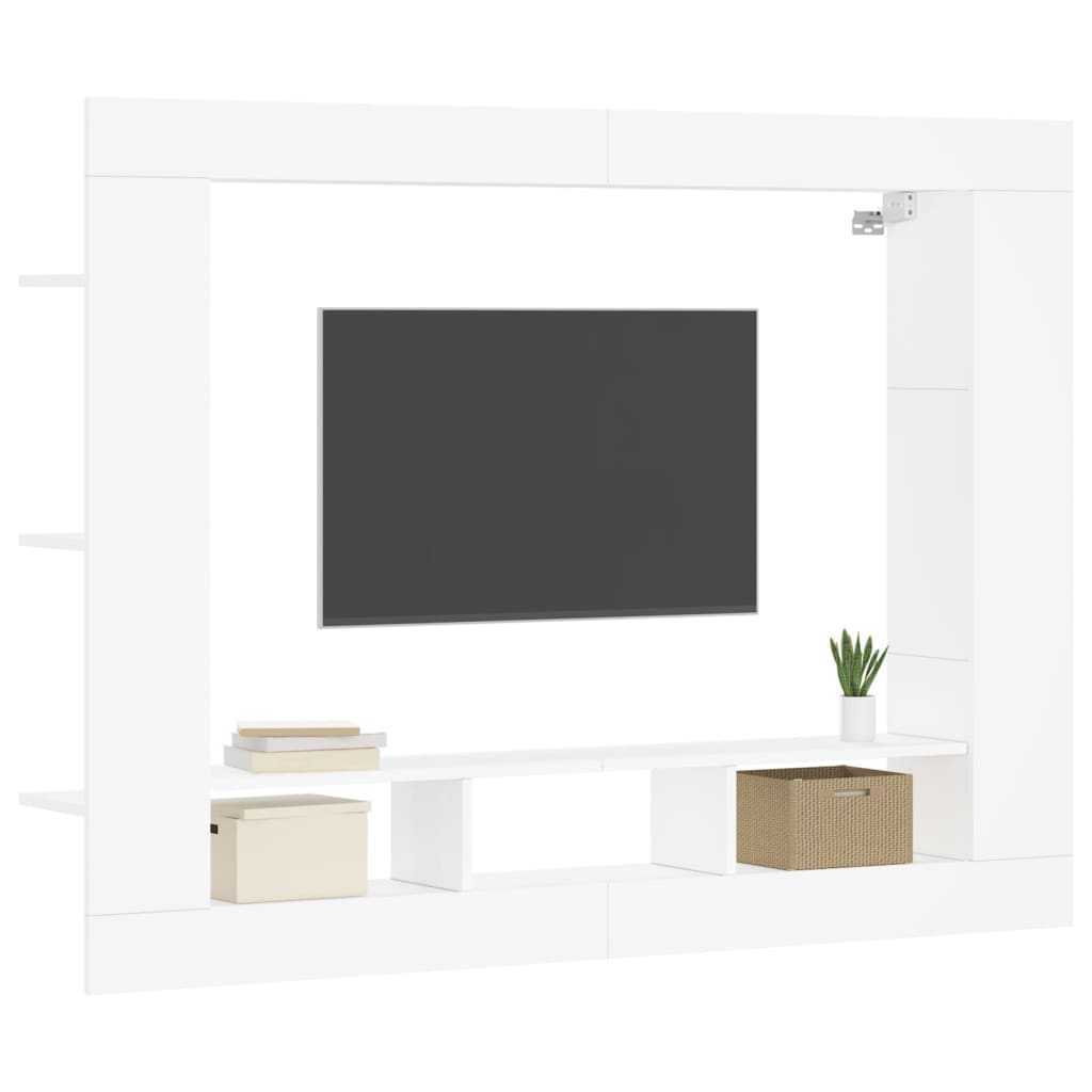TV-Møbel Hvit TV-benk 152x22x113 cm