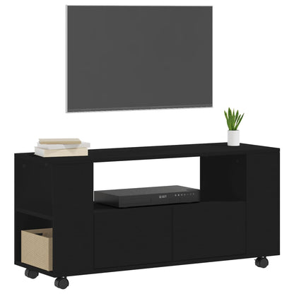 TV-benk svart 102x34,5x43 cm konstruert tre