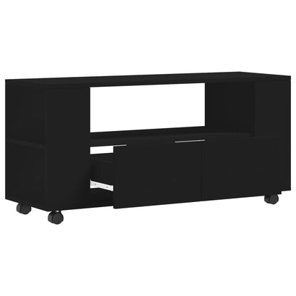 TV-benk svart 102x34,5x43 cm konstruert tre