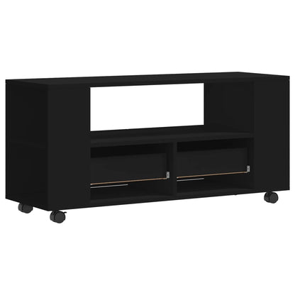 TV-benk svart 102x34,5x43 cm konstruert tre