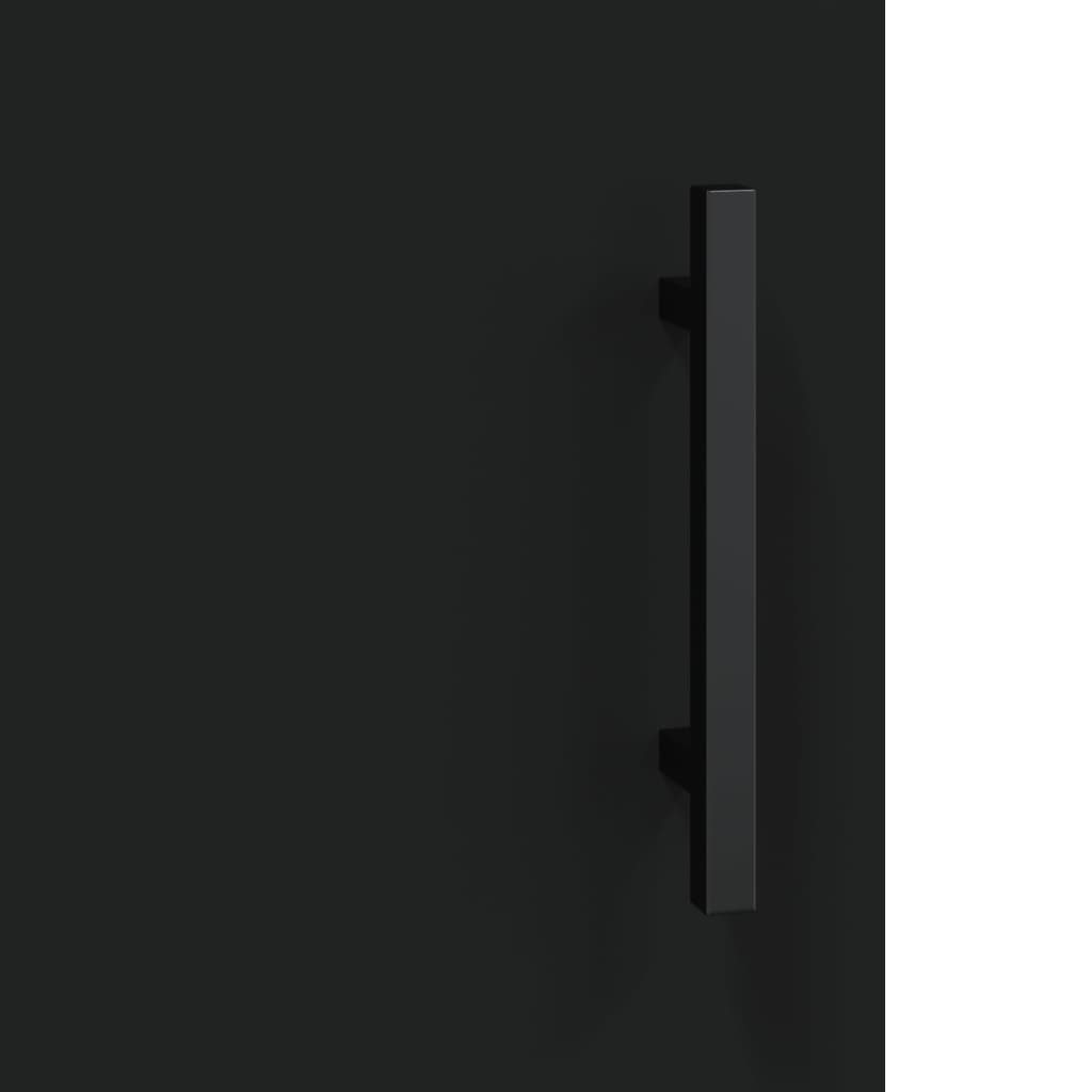 Skap Svart 69,5x34x180 cm