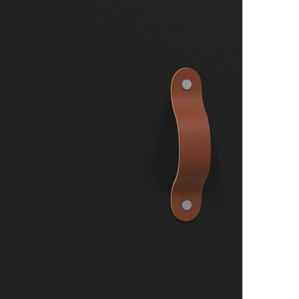 Skap Svart 69,5x34x180 cm