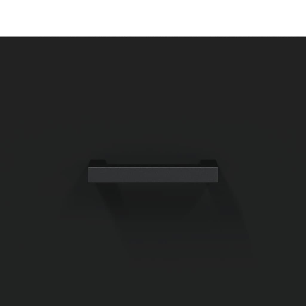 Skap Svart 69,5x34x180 cm