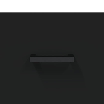 Skap Svart 69,5x34x180 cm