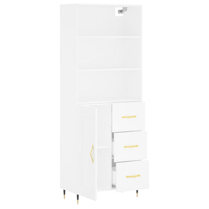 Skap Hvit 69,5x34x180 cm