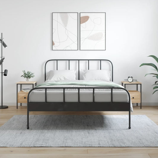 Nattbord 2 stk sonoma eik 34x36x50 cm konstruert tre