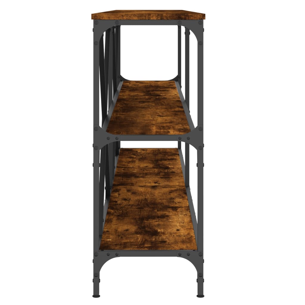 Avlastningsbord Konsollbord Røkt Eik 200x30x75 cm