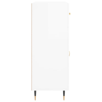 Skjenk Høyglans Hvit 69,5x34x90 cm