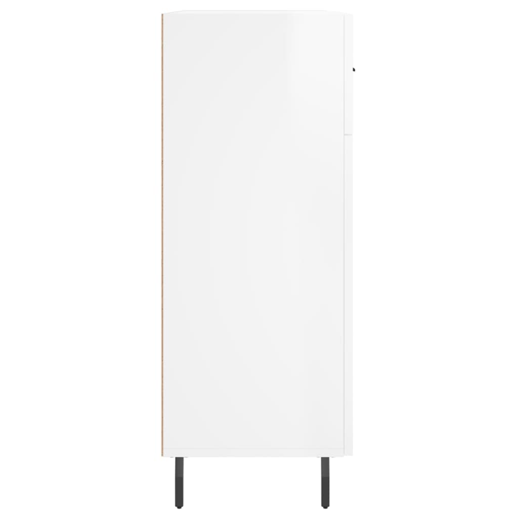 Skjenk Høyglans Hvit 69,5x34x90 cm