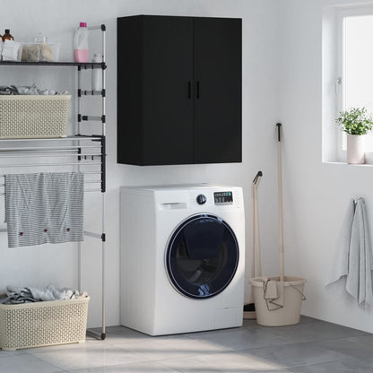 Veggskap Svart 69,5x34x90 cm