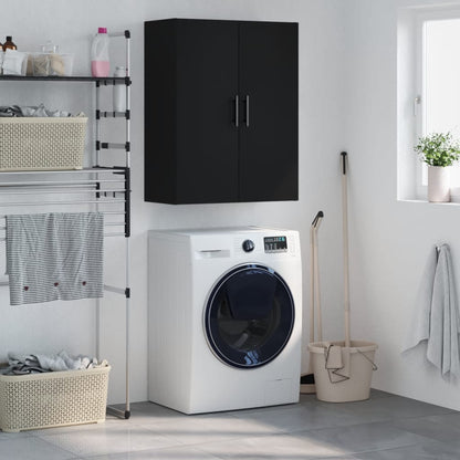 Veggskap Svart 69,5x34x90 cm