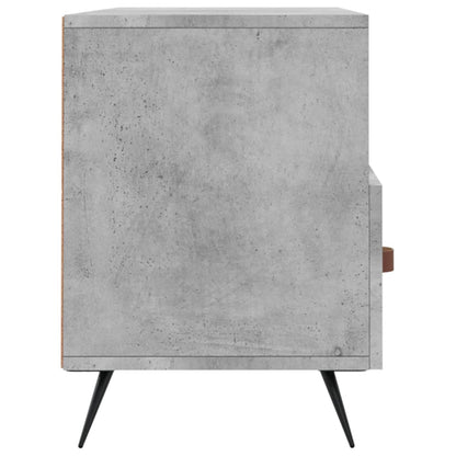 TV-benk betonggrå 120x35x48 cm konstruert tre