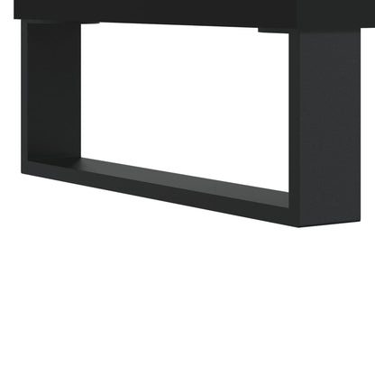 TV-benk svart 102x36x50 cm konstruert tre