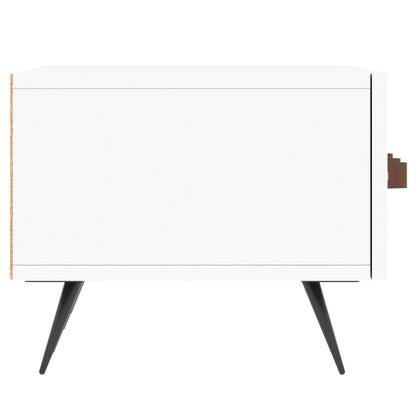 TV-benk hvit 150x36x30 cm konstruert tre