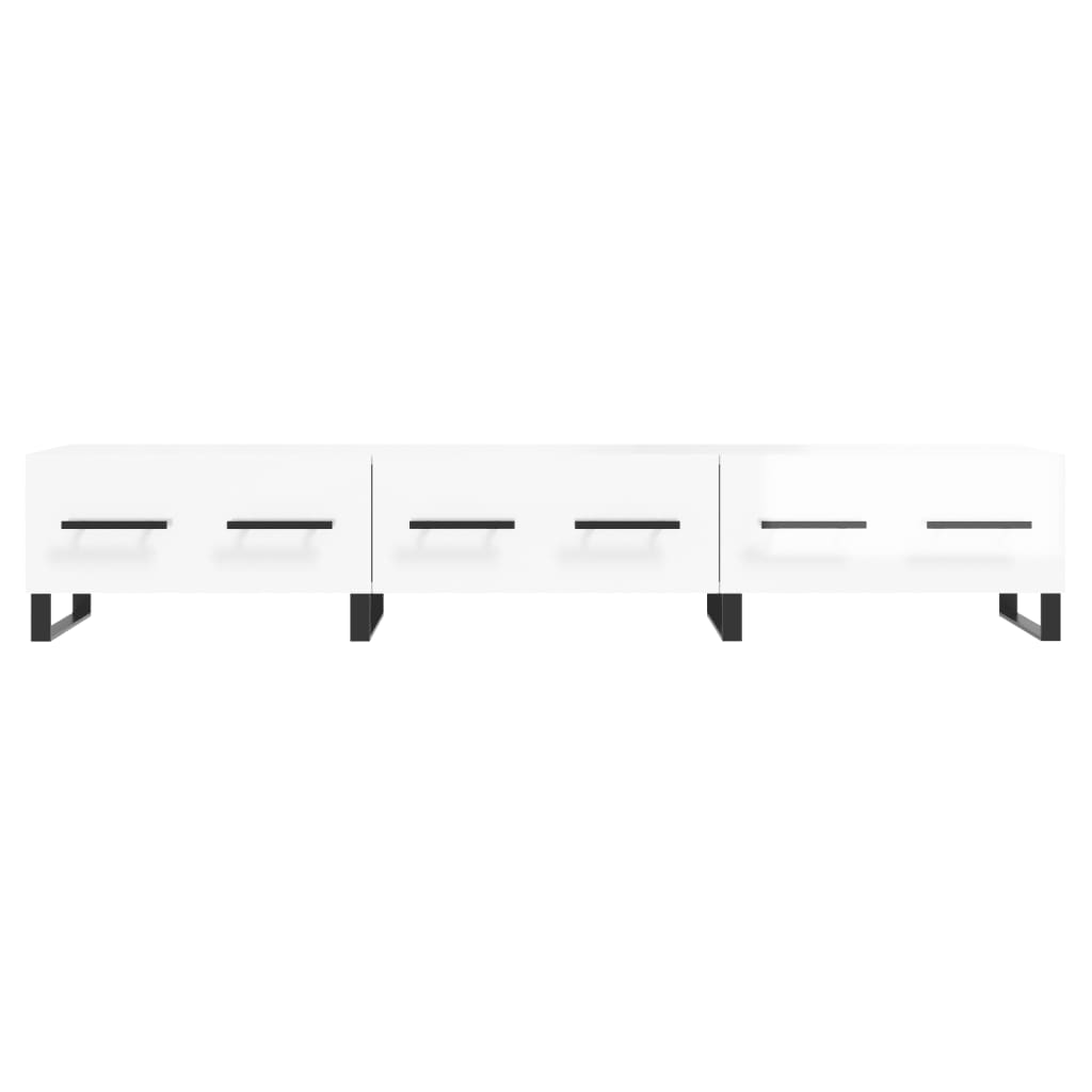 TV-Møbel Høyglans Hvit TV-benk 150x36x30 cm