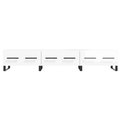 TV-Møbel Høyglans Hvit TV-benk 150x36x30 cm