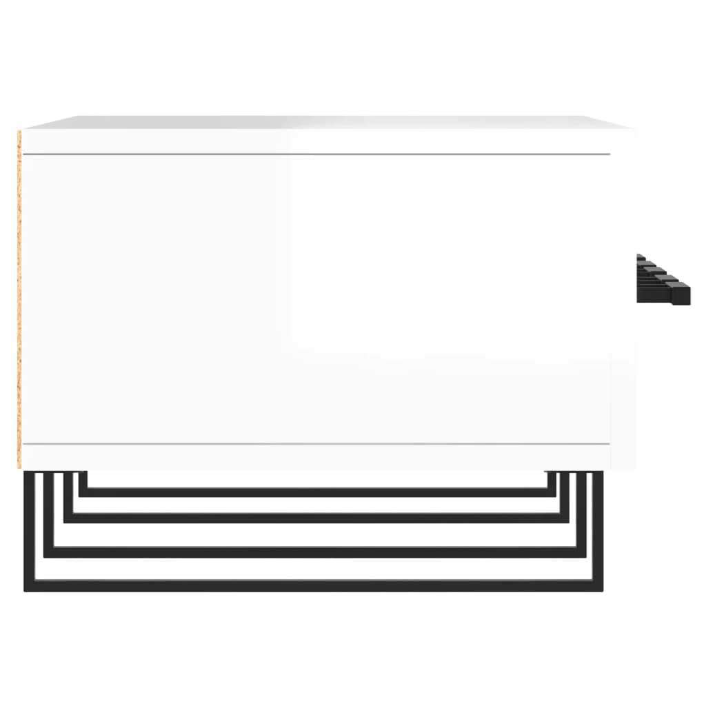 TV-Møbel Høyglans Hvit TV-benk 150x36x30 cm