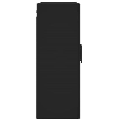 Veggskap Svart 69,5x34x90 cm