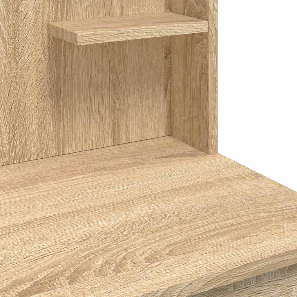 Sminkebord Sonoma Eik LED 96x40x142 cm