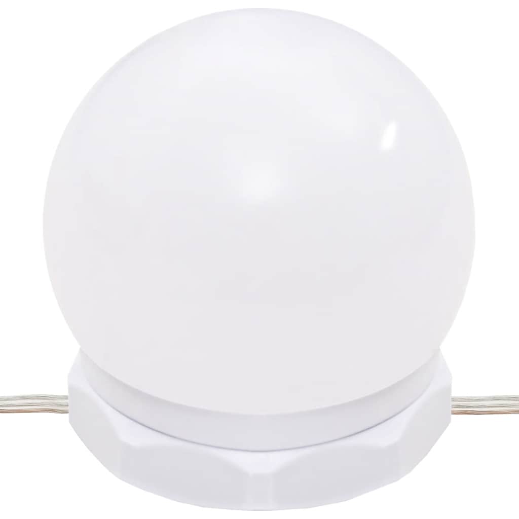 Sminkebord Betonggrå LED 96x40x142 cm