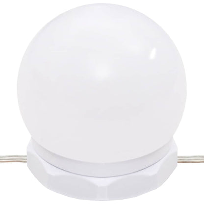 Sminkebord Betonggrå LED 96x40x142 cm