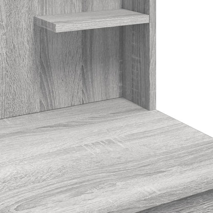 Sminkebord Sonoma Grå LED 96x40x142 cm