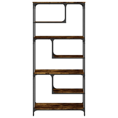 Bokhylle Røkt Eik 81x36x176 cm