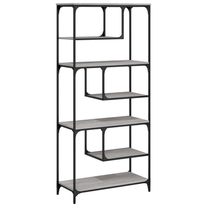 Bokhylle Sonoma Grå 81x36x176 cm