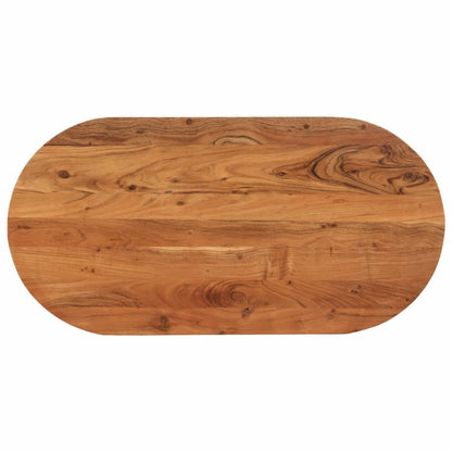 Bordplate 120x60x2,5 cm oval heltre akasie