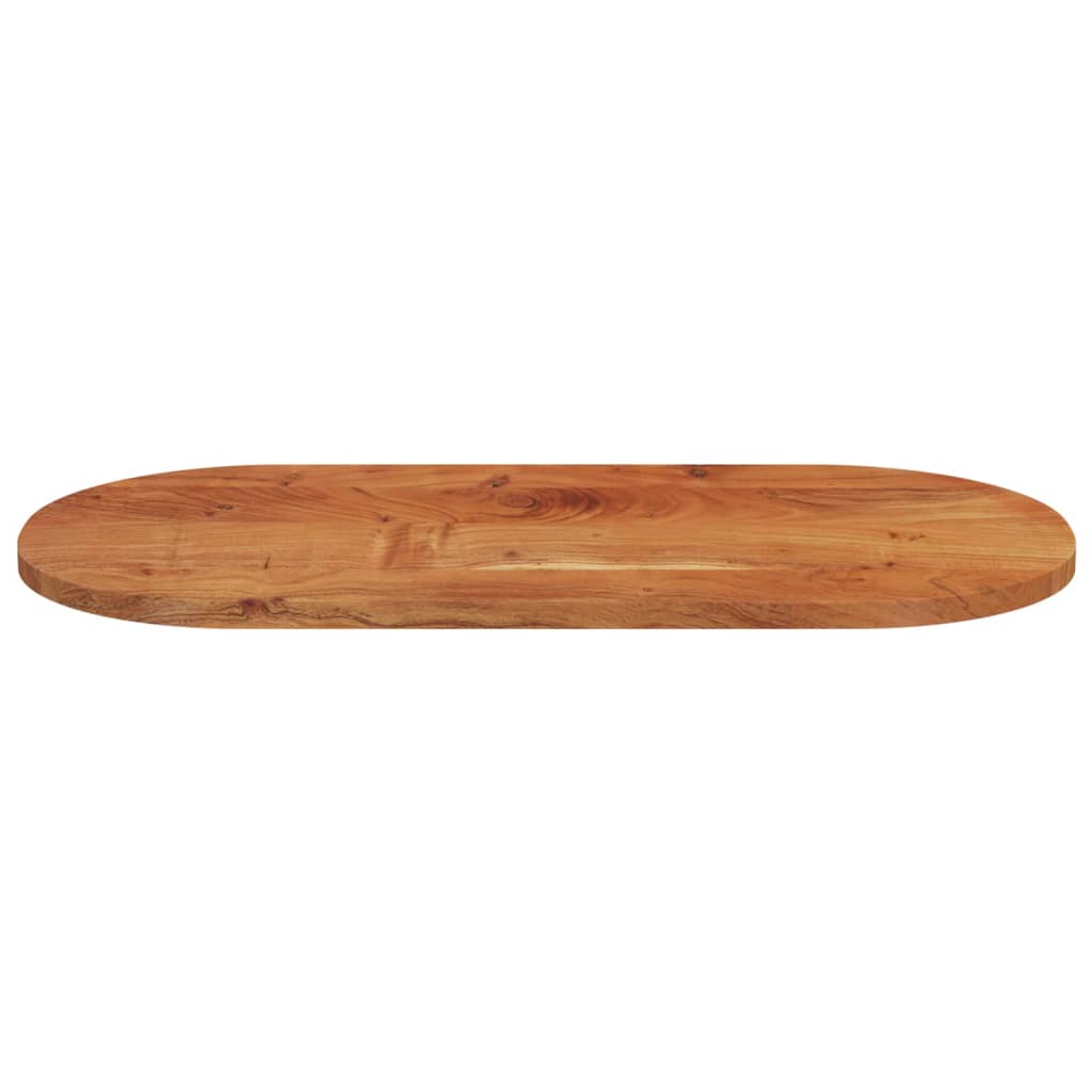 Bordplate 120x60x2,5 cm oval heltre akasie