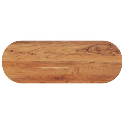 Bordplate 140x50x3,8 cm oval heltre akasie