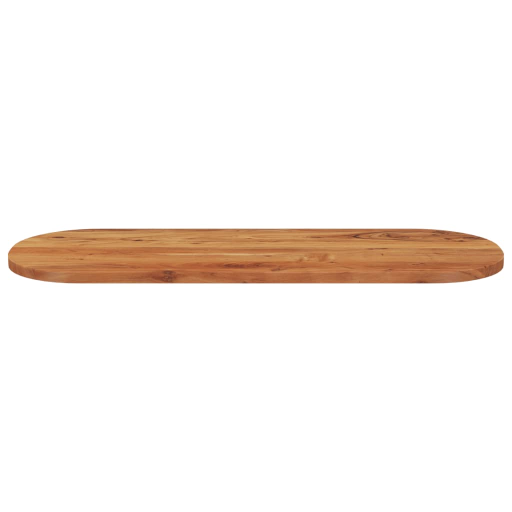 Bordplate 140x50x3,8 cm oval heltre akasie