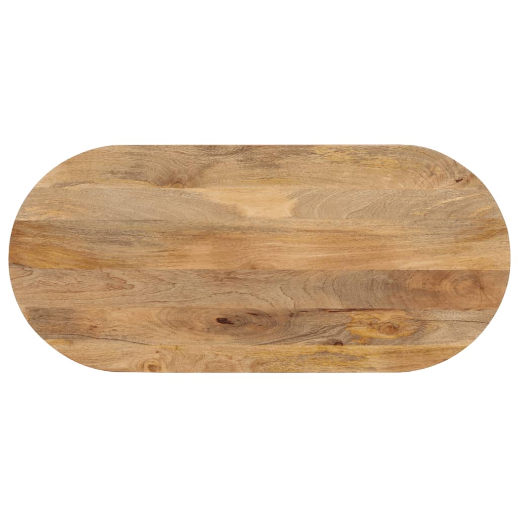 Bordplate 120x50x2,5 cm oval heltre mango