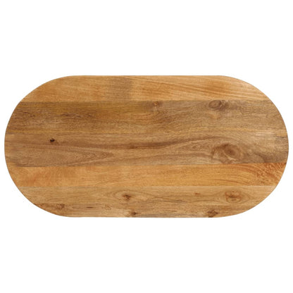 Bordplate 120x60x2,5 cm oval heltre mango