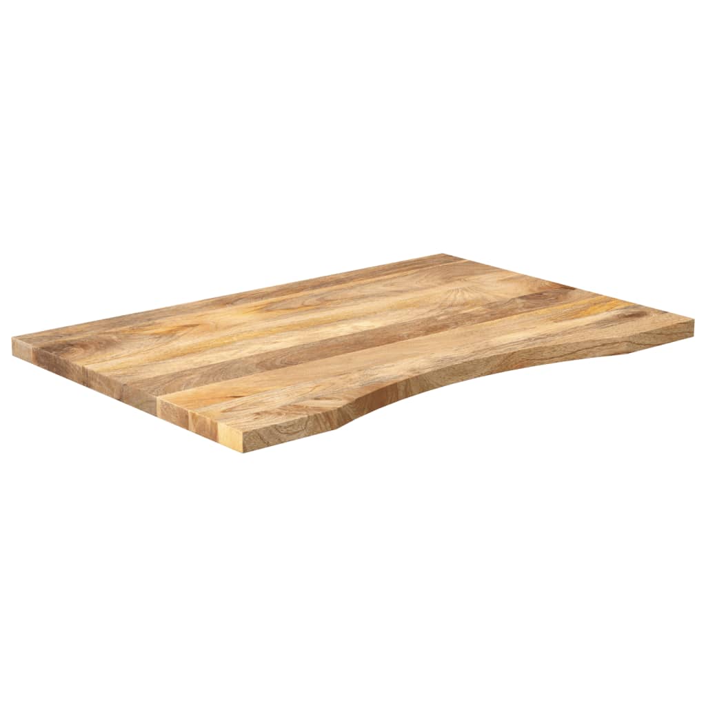 Bordplate Skrivebord med kurve 100x50x2,5 cm heltre grovt mangotre